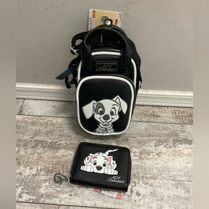 NWT Dalmatian phone crossbody bag and wallet